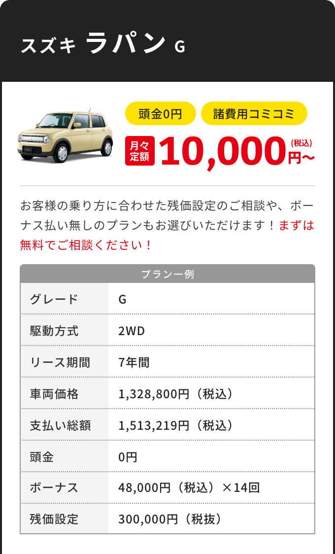 コバック魚沼堀之内店｜新車が月々1万円のマイカーリース | 【公式